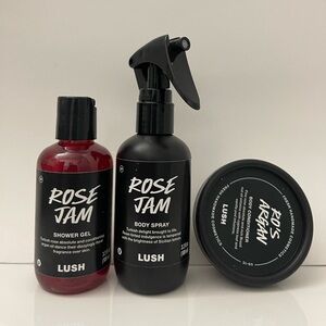 LUSH Rose Jam Body Spray and Shower Gel